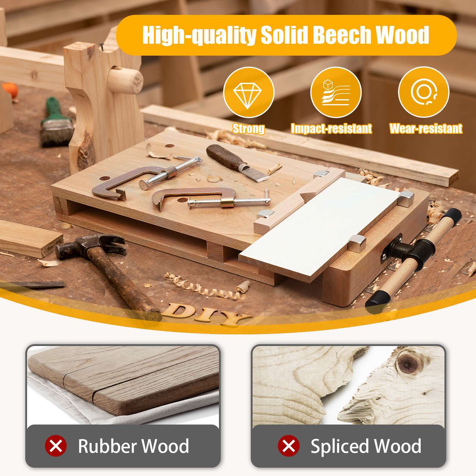 Wood Vise Workbench, Stable Cl - Woodworking Vise For Workbench ulasan dan harga