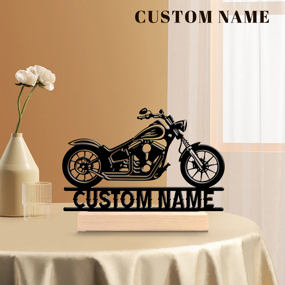 1Pc Csutom Name Road Motorbike - Woodworking Laser ulasan dan harga