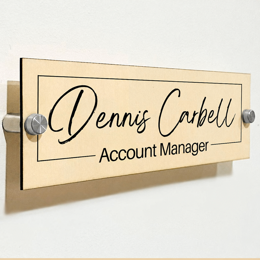 1PC Custom Wooden Door Sign -  - Woodworking Laser ulasan dan harga